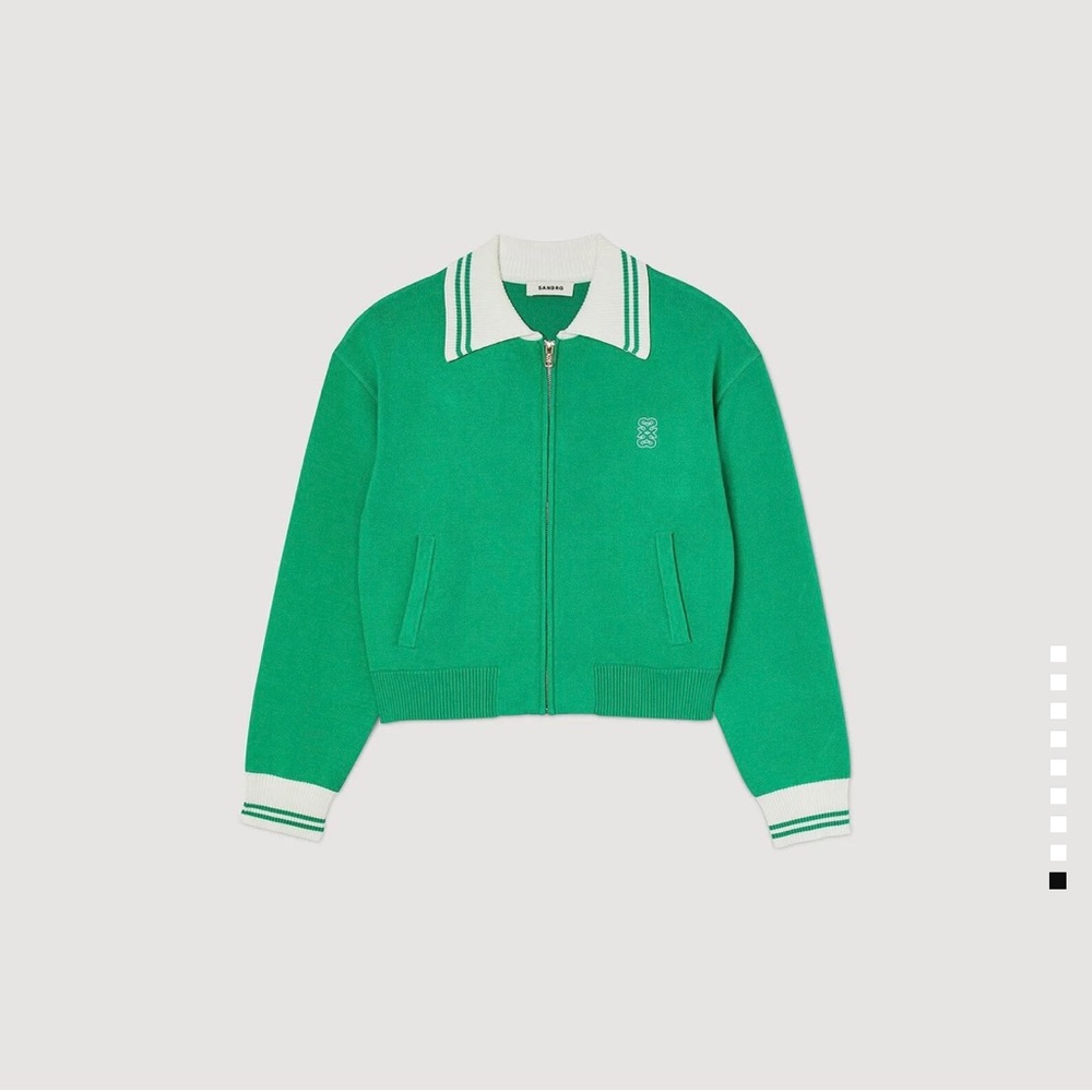 Zip up varsity cardigan Sandro
